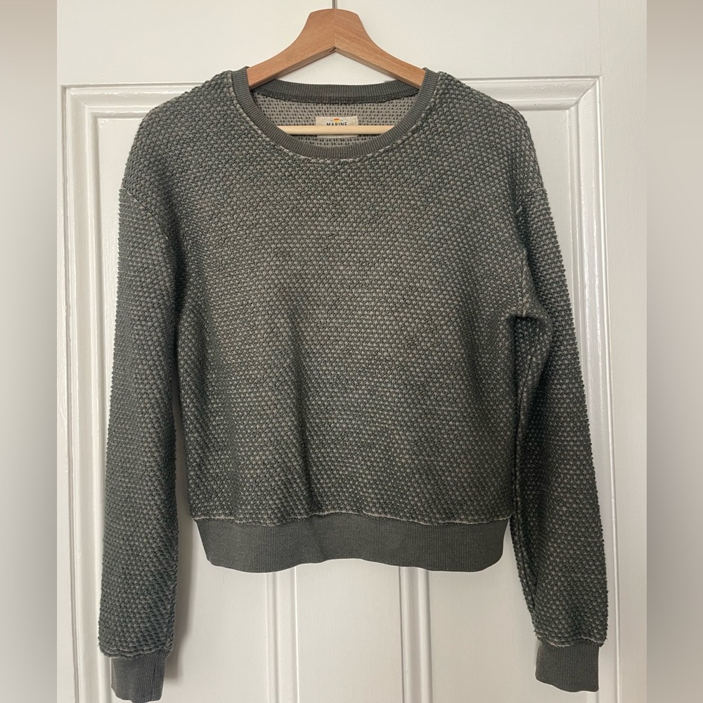 Marine Layer Green Crewneck